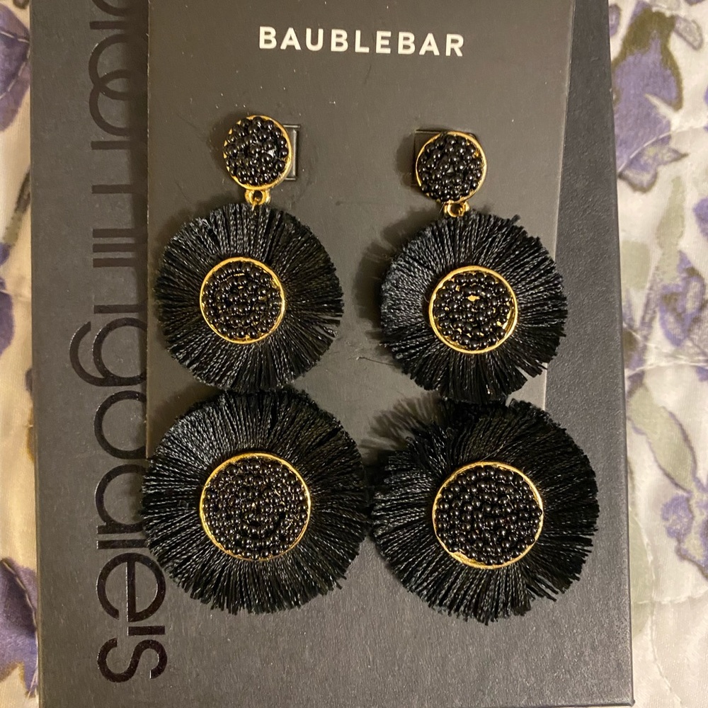 BaubleBar Mariette Fringe Drop Earrings